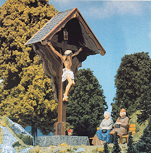 Outdoor Memorial/Cross -- 5-13/32 x 2-5/8 x 8-13/32"  13.5 x 6.5 x 21cm