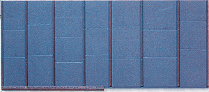 Flat Roof -- 18 x 7-3/4"  45 x 19.3cm