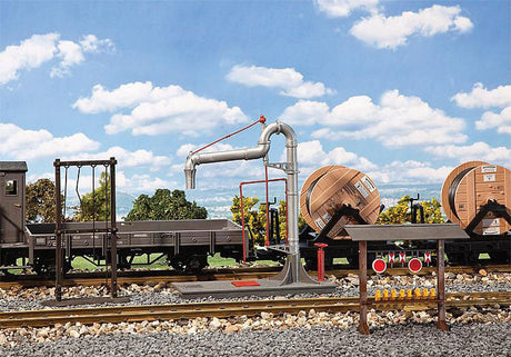 Steam Locomotive Servicing Detail Set - Kit -- Water Standpipe, Signal Board/Signs w/Stand, Fire/Grate Cleaning Tools w/Sta