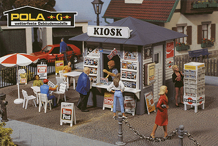 Susi's Newspaper Stand -- 6-5/16 x 6-5/16 x 6-5/16"  16 x 16 x 16cm