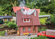Burning Clinker Brick House -- Kit - 13-3/16 x 11-5/8 x 13-3/4"  33.5 x 29.5 x 35cm