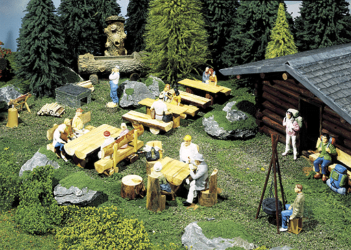 Resting Place -- w/Tables, Benches & Stools