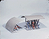 Bicycle Stands pkg(2) -- 7 x 3-5/8 x 3-13/16" 17.5 x 9 x 9.5cm; 7 x 5-13/64 x 4-13/16" 17.5 x 13 x