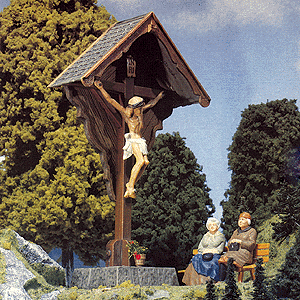 Outdoor Memorial/Cross -- 5-13/32 x 2-5/8 x 8-13/32"  13.5 x 6.5 x 21cm