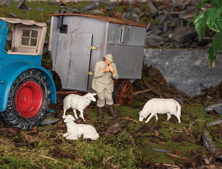 Shepherd and 3 Sheep -- pkg(2)