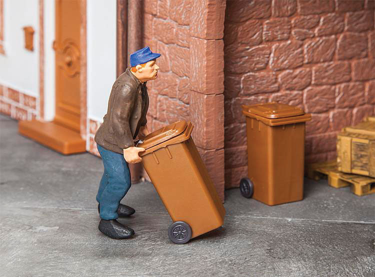 Garbage Cans - Carts -- Brown pkg(2)