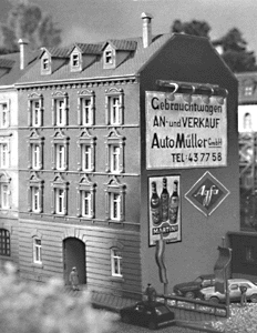 Town house & used car lot