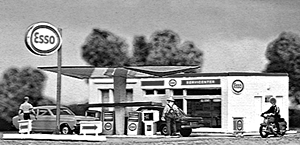Modern gas station