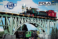 Steel Suspension Bridge -- 51-3/16 x 9-1/2 x 15-7/8"  129 x 24 x 40cm; Clearance: 12-1/8"  30.5cm