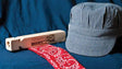 Li'l Engineer Kit - Train Whistle, Engineer Cap, Bandana -- Blue-1