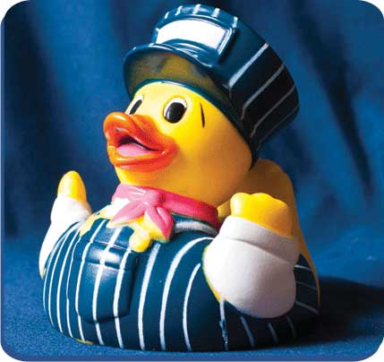 Floating Engineer Rubber Duck