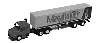 Truck Mercedes-Benz Scania Semi w/Trailer -- Mayflower Moving Company