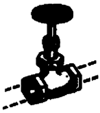 Tee Globe Valve -- 2-1/2"