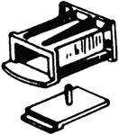 Coupler Pocket & Plate -- Wabash Pilot