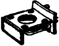 Headlight Bracket w/Numberboards -- One Grab Iron