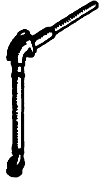 Air Hose w/Angle Cock -- Short, With Glad Hand