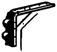 Two-Pipe Cooling Coil Bracket -- .035" Core