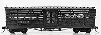 34' Stock Car -- DRGW (plastic)
