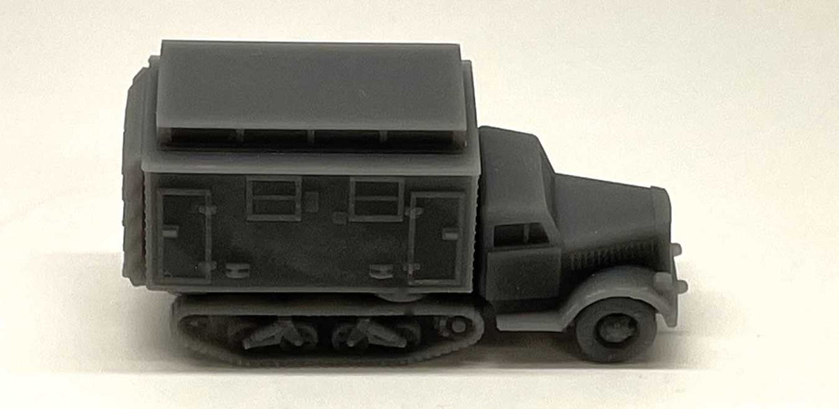 Half-Track Ambulance - Kit -- With Open Door Unpainted Cast Resin-1