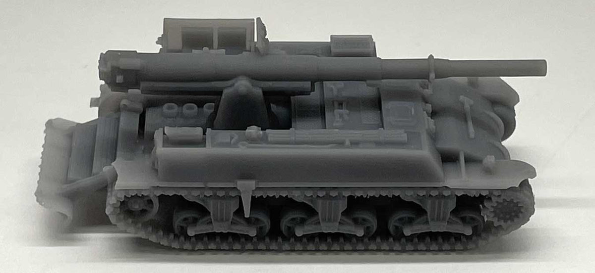 M12 Gun Motor Carriage - 3-D Printed Kit -- With Open Steps-2