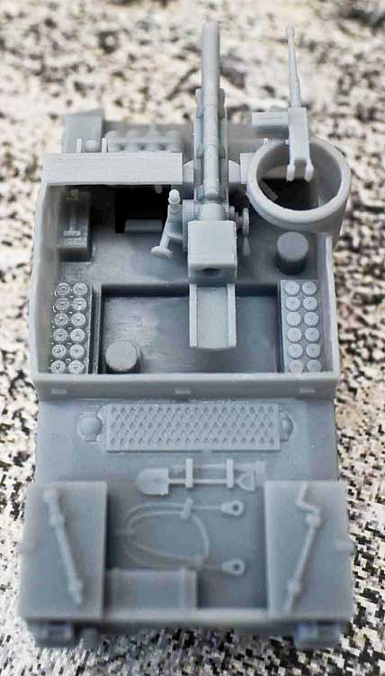 M7 Priest Self Propelled Gun -- Unpainted 3-D Print-3