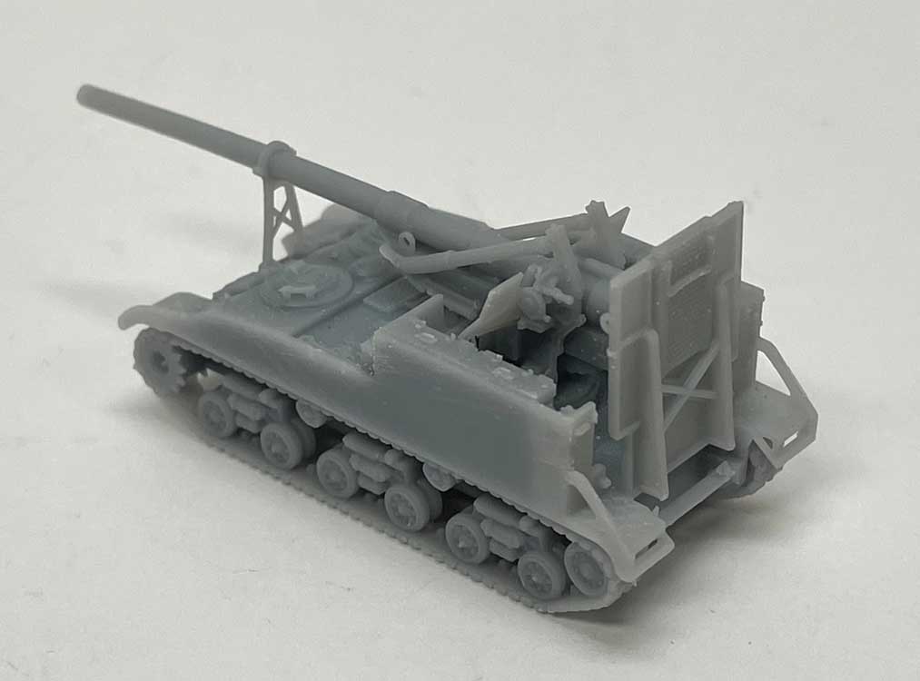 M-40 155 mm Howitzer (Gun Motor Carriage) -- Unpainted 3D Print-3