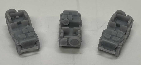 WWII Willys Jeep with Gerry Cans - 3-D Printed Kit -- Unpainted pkg(3)-1
