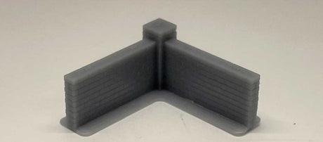 90 Degree Wall Corner - 3D Printed Kit -- Scale 11' Long, 7' Tall, Unpainted