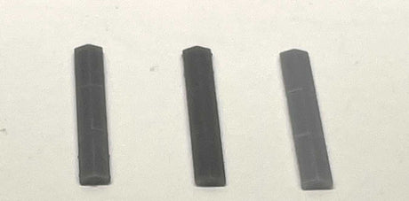 Angled Capstones for Straight Walls - 3D Printed Kit -- Unpainted, pkg(20)