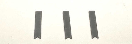 Flat Capstones for 135 Degree Corner Walls - 3D Printed Kit -- Unpainted, pkg(4)