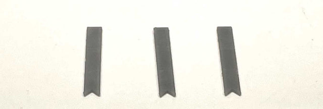 Flat Capstones for 135 Degree Corner Walls - 3D Printed Kit -- Unpainted, pkg(4)