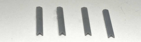 Angled Capstones for 135 Degree Corner Walls - 3D Printed Kit -- Unpainted, pkg(4)