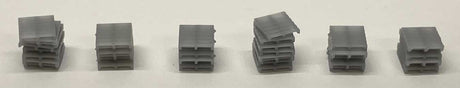 Short Pallet Stacks - 3-D Printed Kit -- pkg(6)