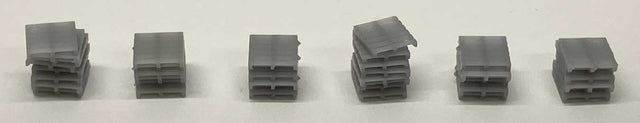Short Pallet Stacks - 3-D Printed Kit -- pkg(6)