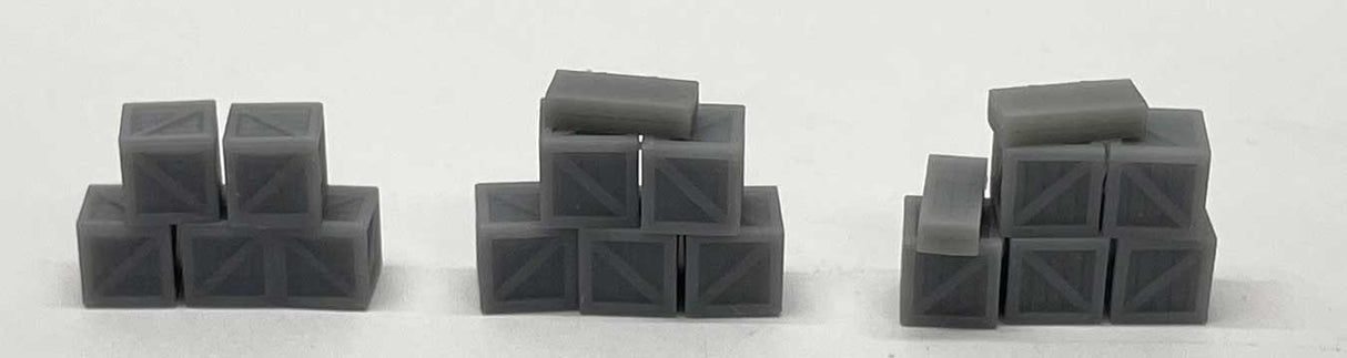 Crate Stack Assortment -- Undecorated 1 Each of 3 Styles
