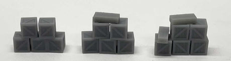 Crate Stack Assortment -- Undecorated 1 Each of 3 Styles