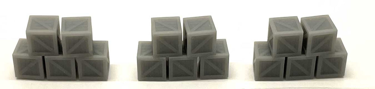 Stack of 5 3' Crates - 3-D Printed Kit -- Type 1 pkg(3)