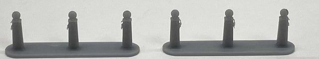 1930s - 1940s Gas Pump Islands - Kit -- Unpainted Cast Resin pkg(2)