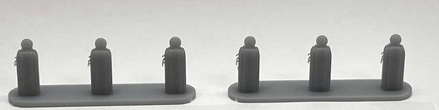 1950s - 1960s Gas Pump Islands - Kit -- Unpainted Cast Resin pkg(2)