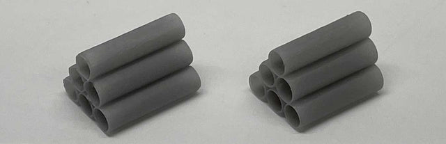 Concrete Pipe Stack - 3-D Printed Parts -- 2 x 10 Scale Feet pkg(2)