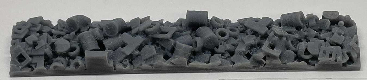 Scrap Load - 3-D Printed Parts -- Fits 50' Gondolas