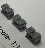 Jeeps Stacked for Transport -- Unpainted 3-D Print pkg(3)-1