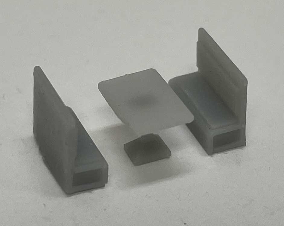 4' Booth and Table Set -- Unpainted 3D Print - 4 Booths and 2 Tables