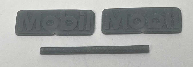 Mobil Gas Station Sign -- Unpainted 3D Print pkg(2)