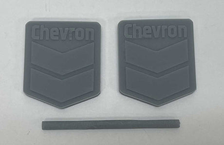 Chevron Gas Sign - 3D Printed Kit -- Unpainted pkg(2)