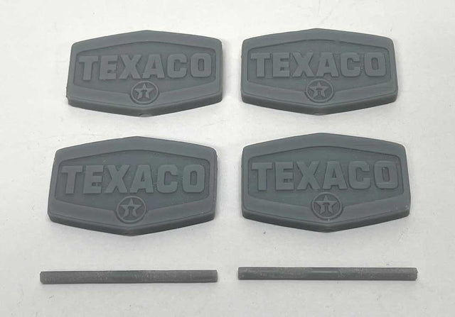 Texaco Gas Station Signs - 3-D Printed Kit -- Unpainted 2 Sets