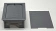 Single Door Garage with Floor and Glass -- Kit - Open Door-1