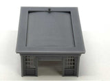 Single Door Garage with Floor and Glass -- Kit - Open Door-2