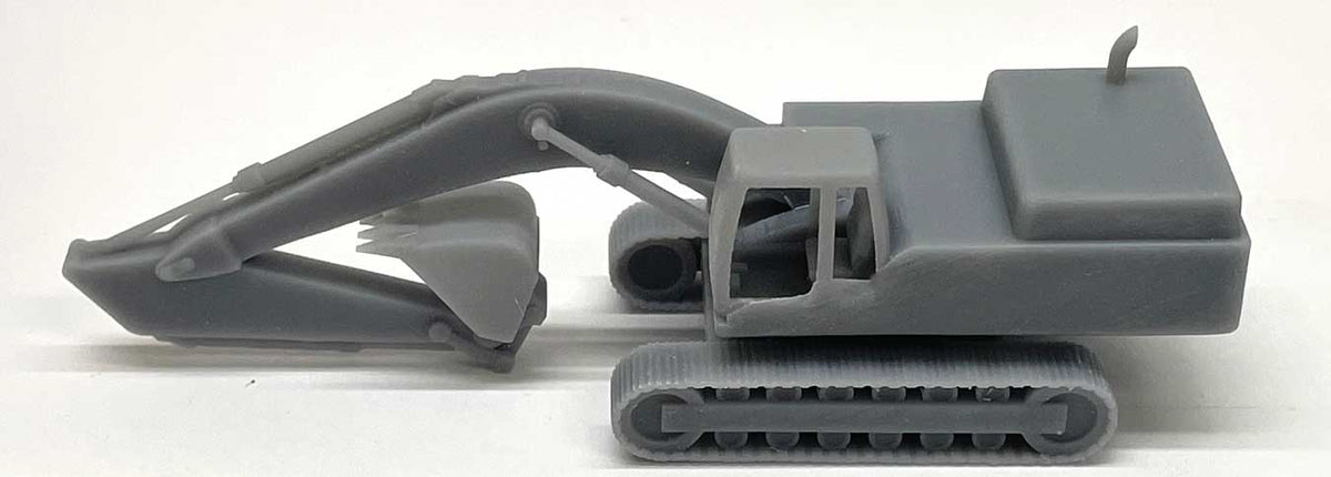 Excavator/Backhoe - 3-D Printed Kit -- Undecorated