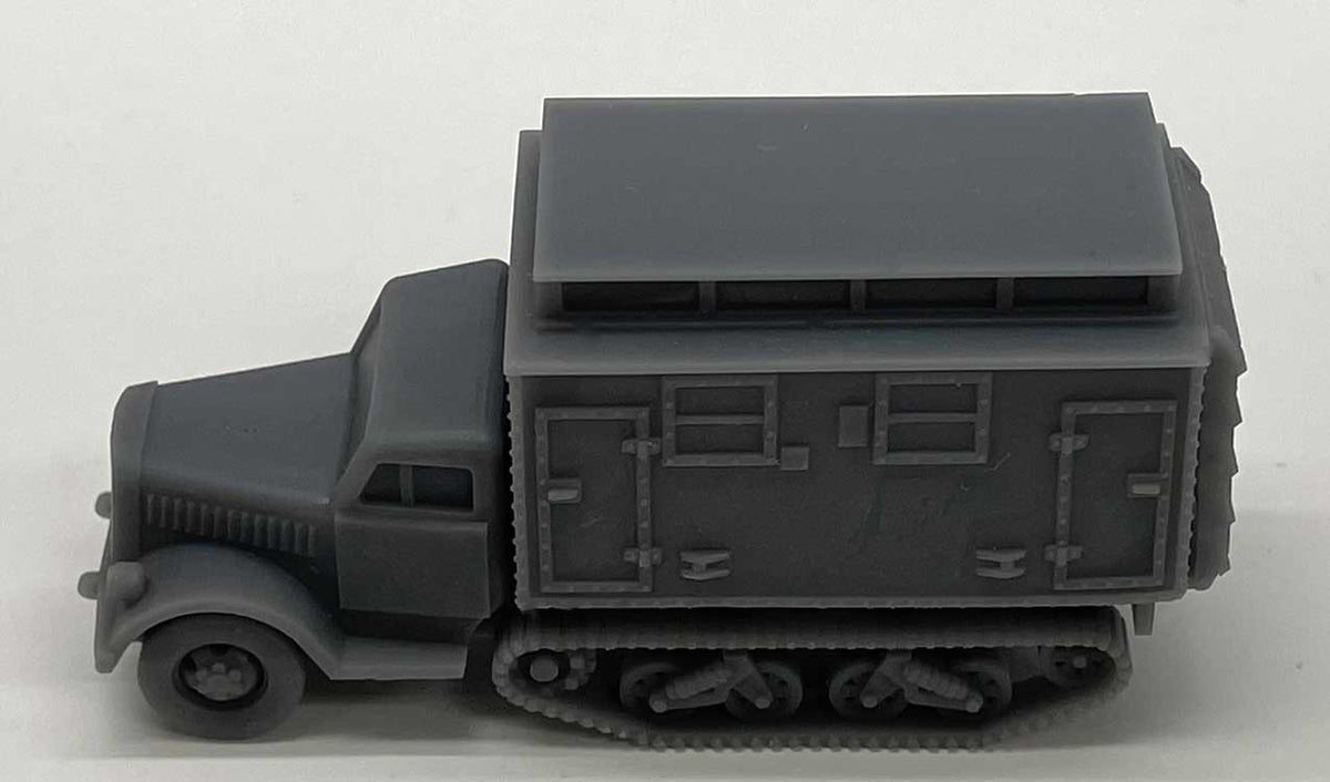 Half-Track Ambulance - Kit -- With Closed Door Unpainted Cast Resin
